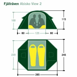Fjällräven ABISKO VIEW 2 - Kuppelzelt