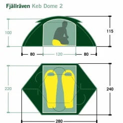 Fjällräven KEB DOME 2 - Kuppelzelt