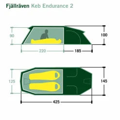Fjällräven KEB ENDURANCE 2 - Tunnelzelt
