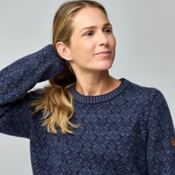 Fjällräven SNOW ROUND NECK SWEATER W Damen - Strickpullover
