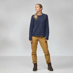 Fjällräven SNOW ROUND NECK SWEATER W Damen - Strickpullover