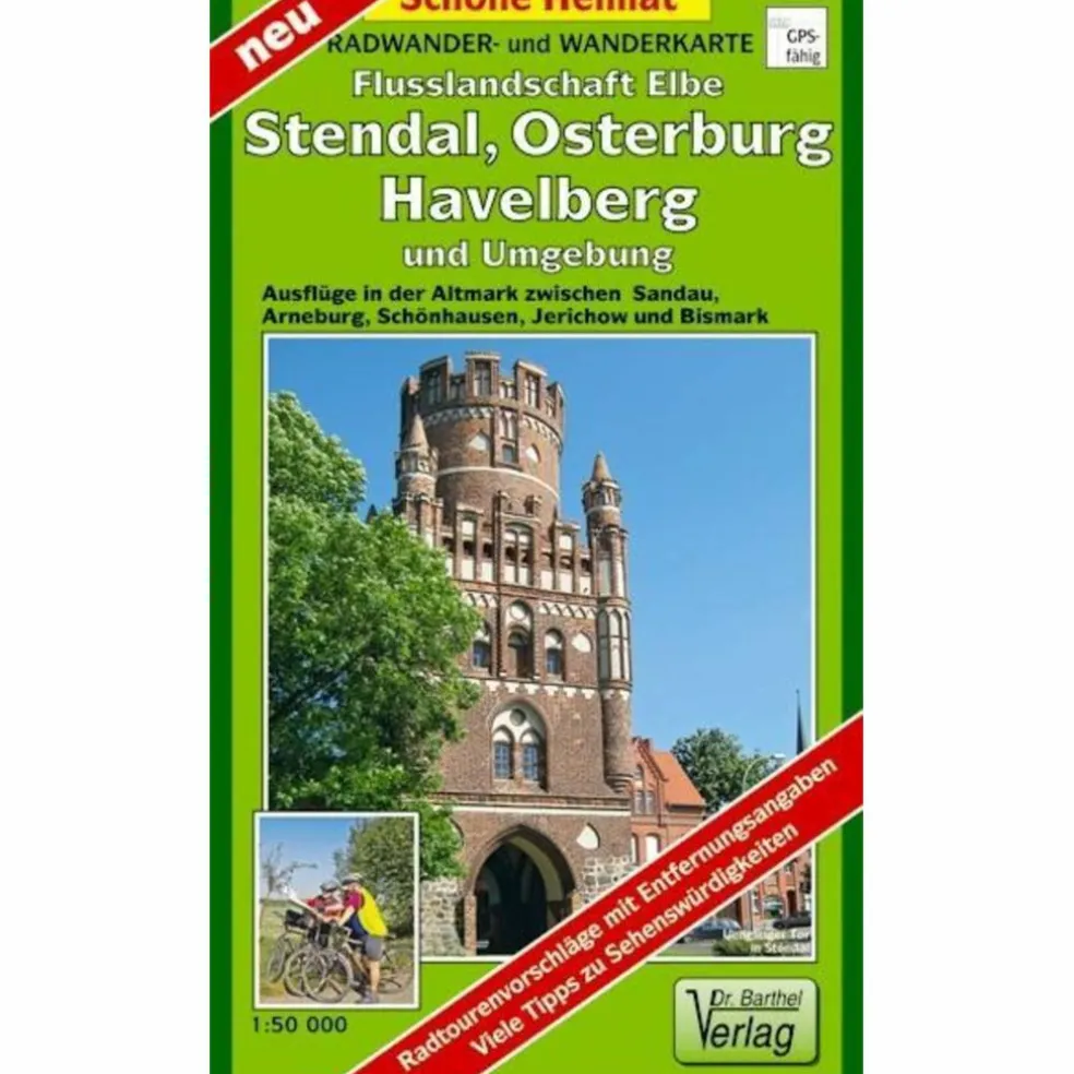 FLUSSLANDSCHAFT ELBE, STENDAL, ARNEBURG - Wanderkarte