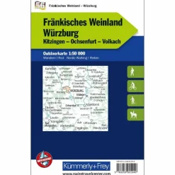 FRÄNKISCHES WEINLAND - WÜRZBURG NR. 56 OUTDOORKARTE - Karte