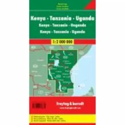 FUB KENYA - TANSANIA - UGANDA - Straßenkarte