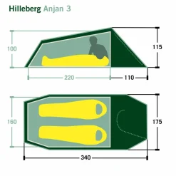 Hilleberg ANJAN 3 - Tunnelzelt