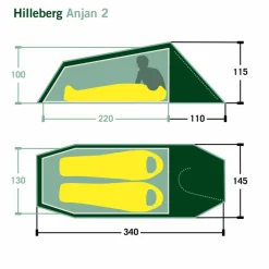 Hilleberg ANJAN 2 - Tunnelzelt