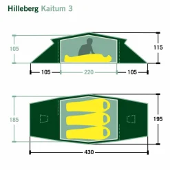 Hilleberg KAITUM 3 - Tunnelzelt