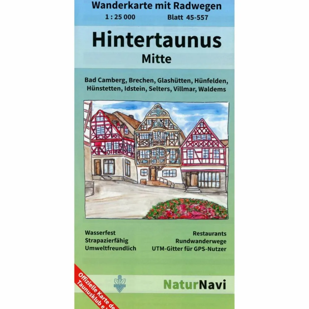 HINTERTAUNUS MITTE 1:25.000, BLATT 45- - Wanderkarte