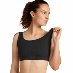 Icebreaker WOMEN MERINO BLEND RIB LOTUS BRA Damen - Sport BH