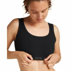 Icebreaker WOMEN MERINO BLEND RIB LOTUS BRA Damen - Sport BH