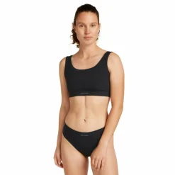 Icebreaker WOMEN MERINO BLEND RIB LOTUS BRA Damen - Sport BH