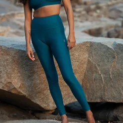 Inaska HIGH WAIST TIGHT  CHILL PETROL Damen - Leggings