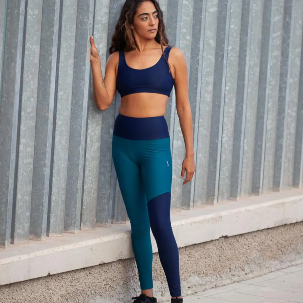 Inaska HIGH WAIST TIGHT WILD BLUE-PETROL Damen - Leggings