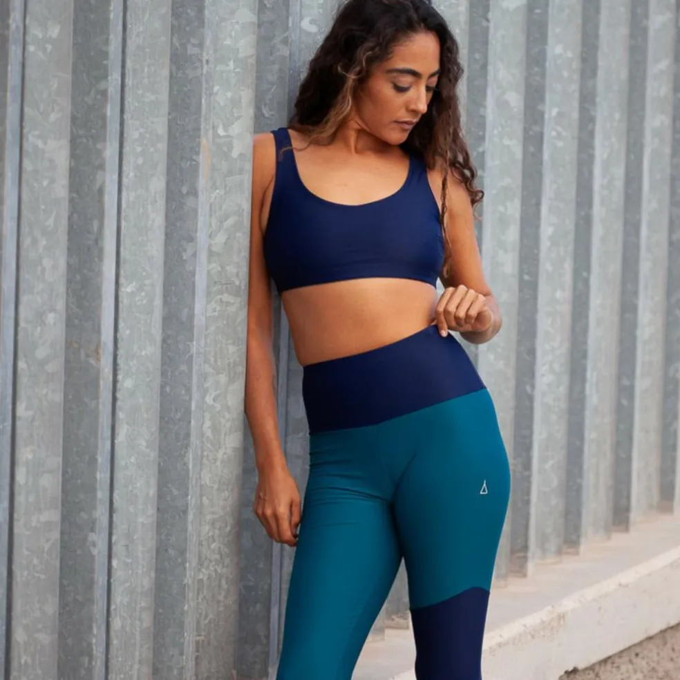 Inaska HIGH WAIST TIGHT WILD BLUE-PETROL Damen - Leggings