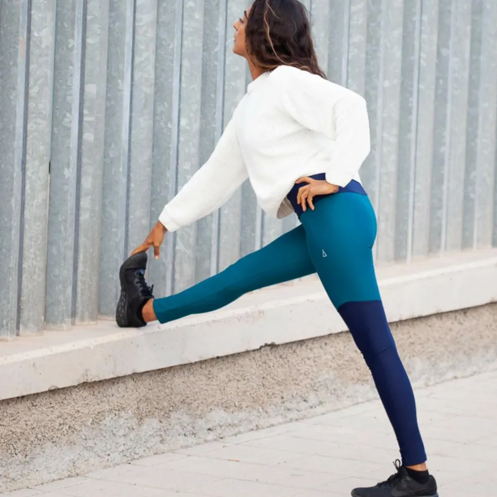 Inaska HIGH WAIST TIGHT WILD BLUE-PETROL Damen - Leggings