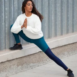 Inaska HIGH WAIST TIGHT WILD BLUE-PETROL Damen - Leggings