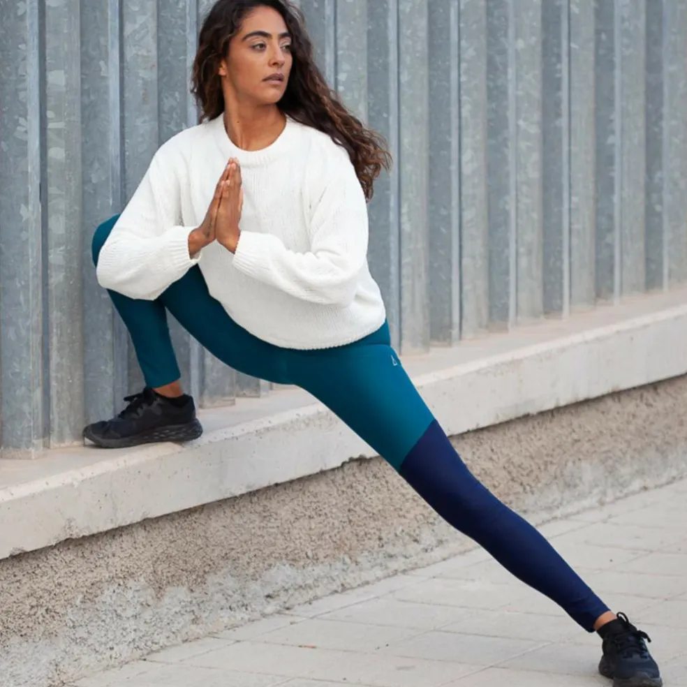 Inaska HIGH WAIST TIGHT WILD BLUE-PETROL Damen - Leggings