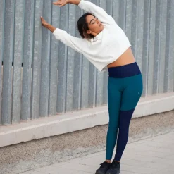Inaska HIGH WAIST TIGHT WILD BLUE-PETROL Damen - Leggings
