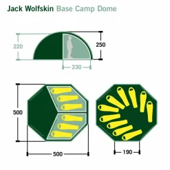 Jack Wolfskin BASE CAMP DOME - Gruppenzelt