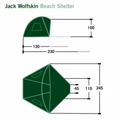 Jack Wolfskin BEACH SHELTER III - Strandmuschel