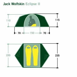 Jack Wolfskin ECLIPSE II - Kuppelzelt