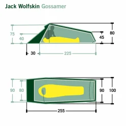 Jack Wolfskin GOSSAMER - Einpersonenzelt