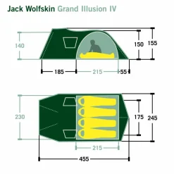 Jack Wolfskin GRAND ILLUSION IV - Familienzelt