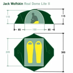 Jack Wolfskin REAL DOME LITE II - Kuppelzelt