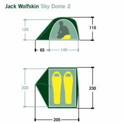 Jack Wolfskin SKY DOME II - Kuppelzelt