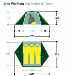 Jack Wolfskin SKYROCKET III DOME - Kuppelzelt