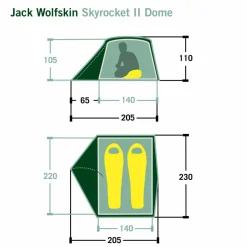 Jack Wolfskin SKYROCKET II DOME - Kuppelzelt