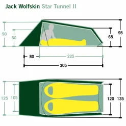 Jack Wolfskin STAR TUNNEL II - Tunnelzelt