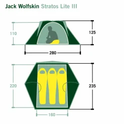 Jack Wolfskin STRATOS LITE III - Kuppelzelt
