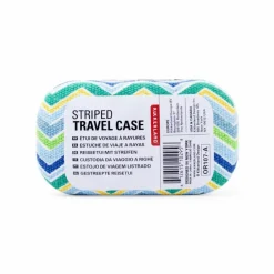 Kikkerland STRIPED TRAVEL CASE ASST - Etui