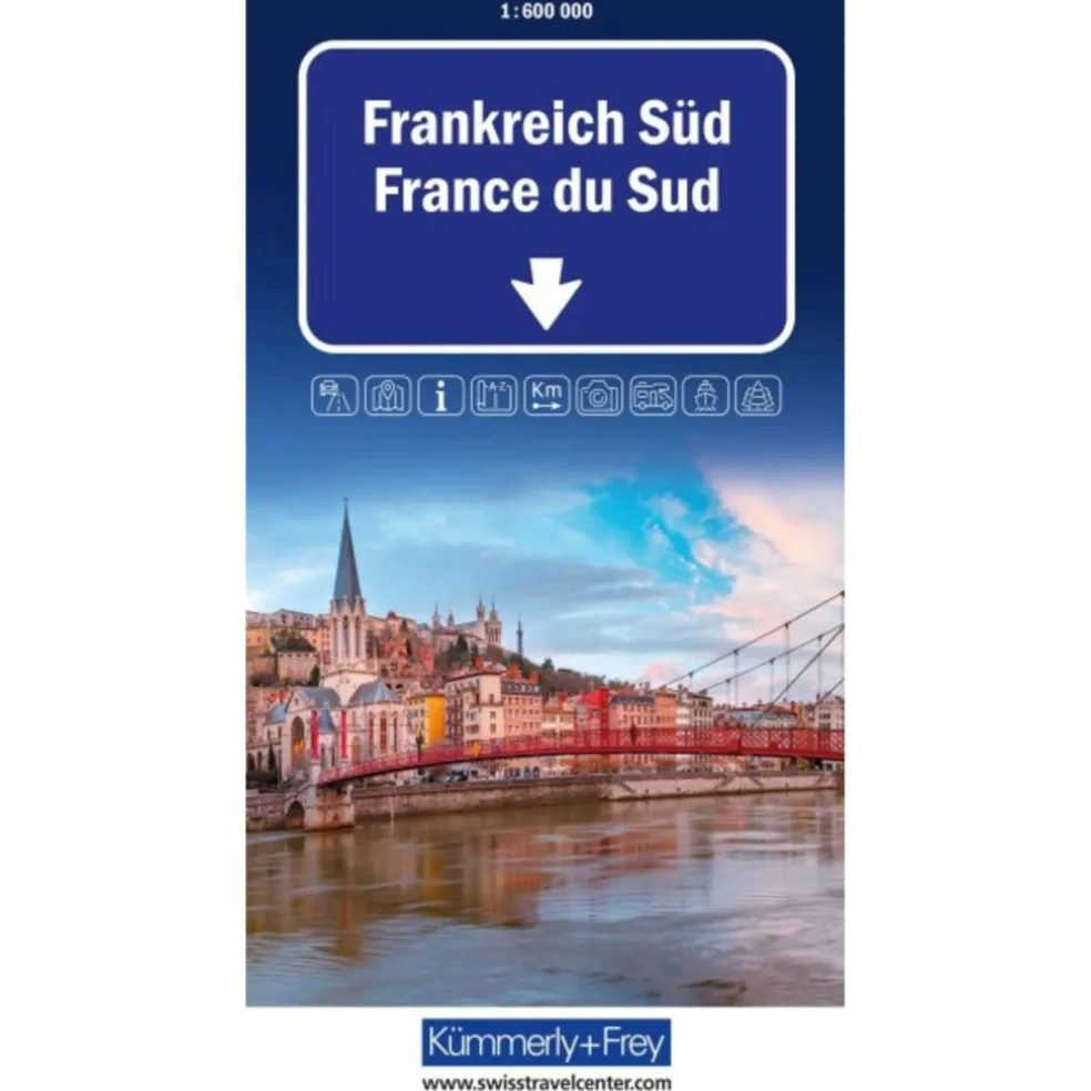 KÜMMERLY+FREY STRASSENKARTE FRANKREICH SÜD 1:600.000
