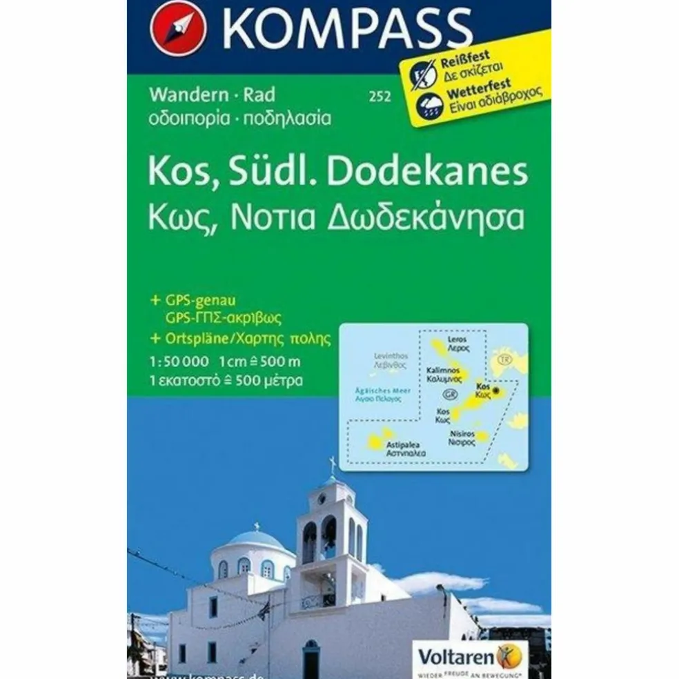 KOKA 252 KOS - SÜDLICHER DODEKANES - Wanderkarte