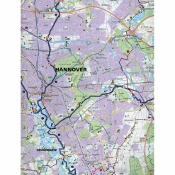 KOMPASS FAHRRADKARTE HANNOVER, HILDESHEIM 1:50.000, FK 3215 - Fahrradkarte
