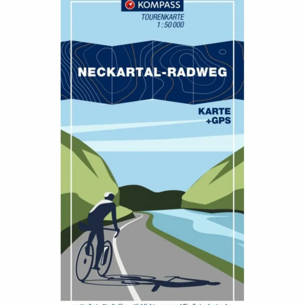 KOMPASS FAHRRAD-TOURENKARTE NECKARTAL-RADWEG 1:50.000 - Fahrradkarte