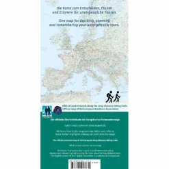 KOMPASS FERNWEGEKARTE EUROPÄISCHE FERNWANDERWEGE