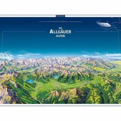 KOMPASS PANORAMA DIE ALLGÄUER ALPEN, POSTER