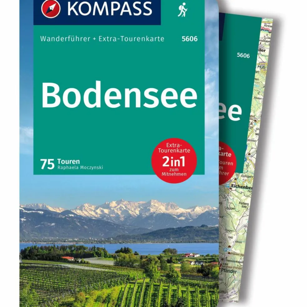 KOMPASS WANDERFÜHRER 5606 BODENSEE, 75 TOUREN