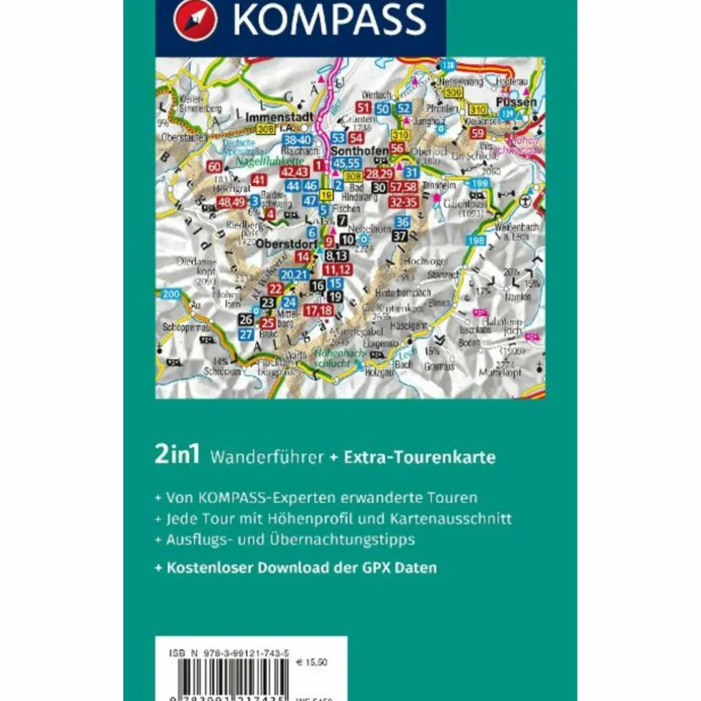 KOMPASS WANDERFÜHRER ALLGÄU, ALLGÄUER ALPEN, 60 TOUREN