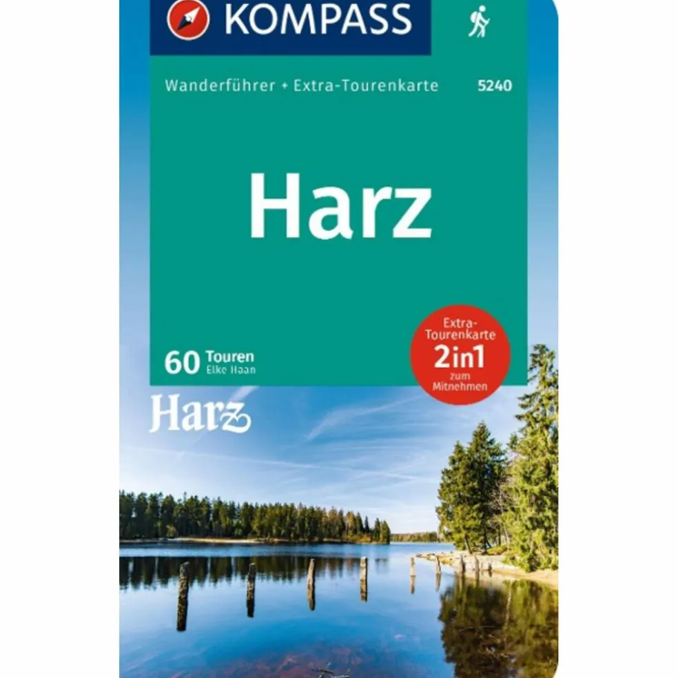 KOMPASS WANDERFÜHRER HARZ, 60 TOUREN