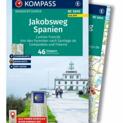 KOMPASS WANDERFÜHRER JAKOBSWEG SPANIEN, CAMINO FRANCÉS