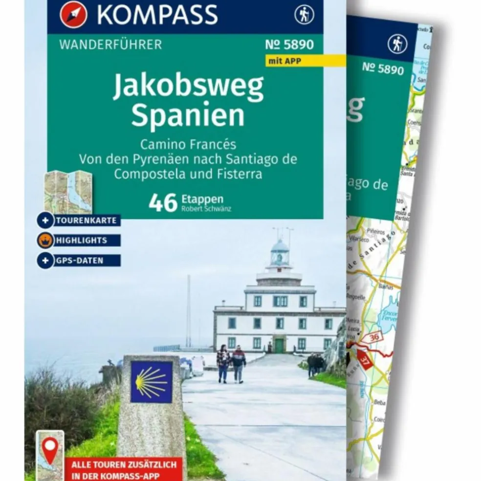 KOMPASS WANDERFÜHRER JAKOBSWEG SPANIEN, CAMINO FRANCÉS