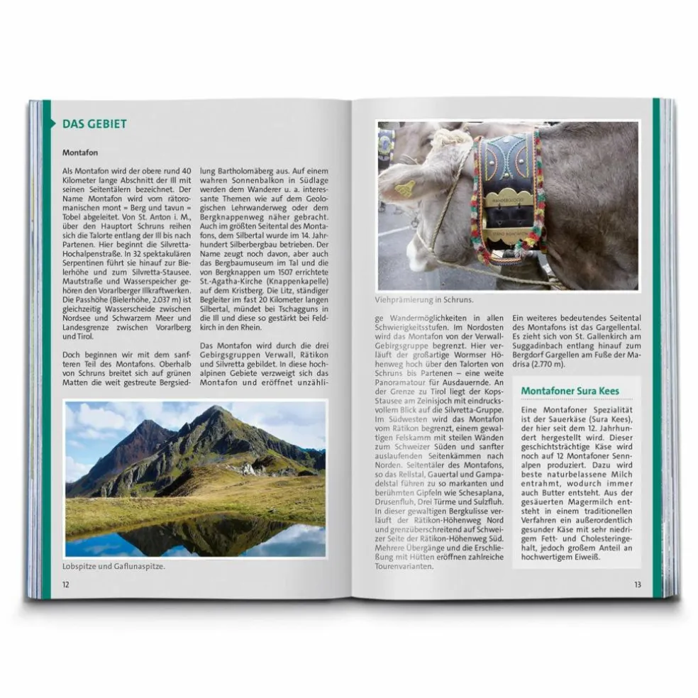 KOMPASS WANDERFÜHRER MONTAFON, ARLBERG, SILVRETTA, 60 TOUREN
