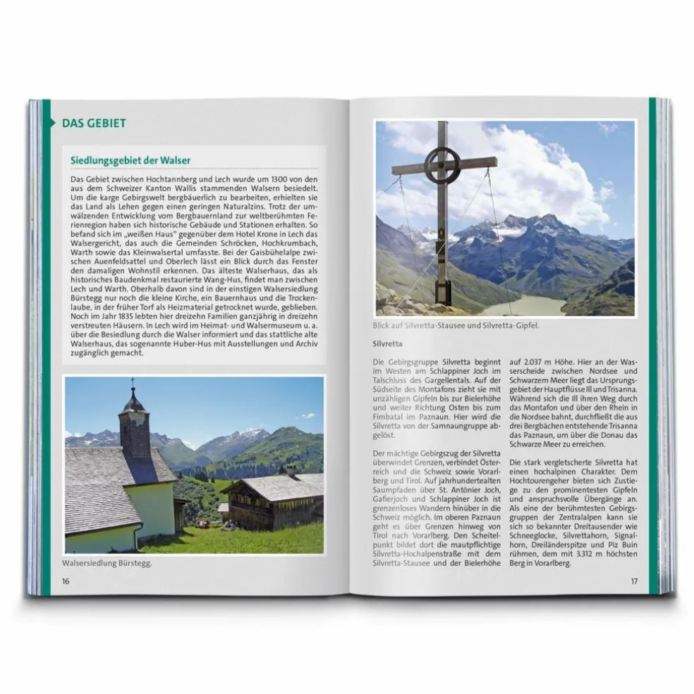 KOMPASS WANDERFÜHRER MONTAFON, ARLBERG, SILVRETTA, 60 TOUREN