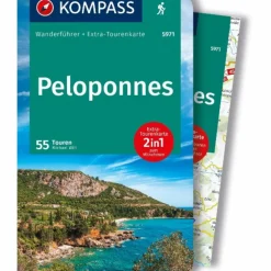 KOMPASS WANDERFÜHRER PELOPONNES, 55 TOUREN