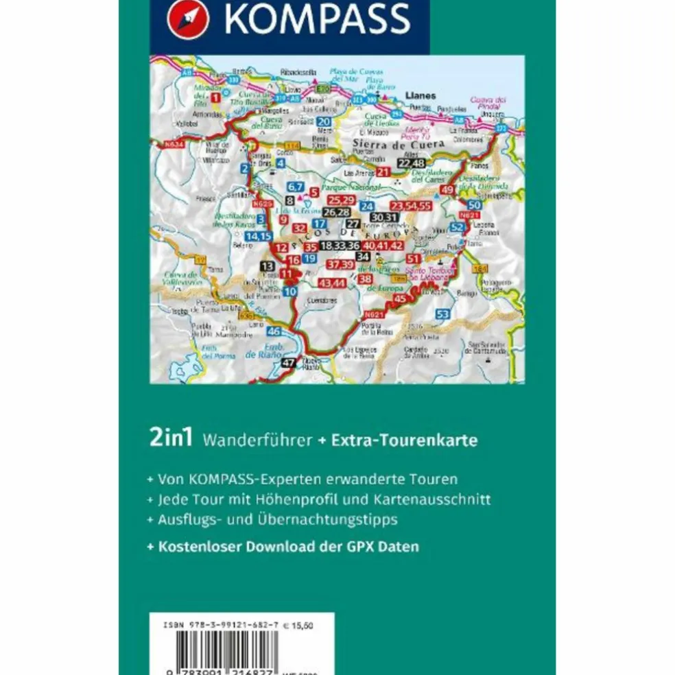 KOMPASS WANDERFÜHRER PICOS DE EUROPA, 55 TOUREN