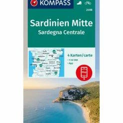 KOMPASS WANDERKARTEN-SET 2498 SARDINIEN MITTE